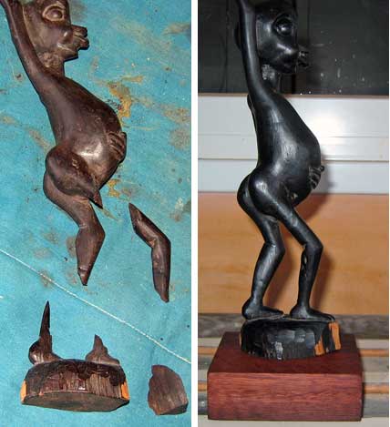 Antique Restoration - Ebony Statues 3