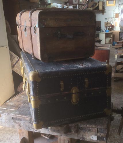 Antique suitcases - Restoration Jeremy Zetland8
