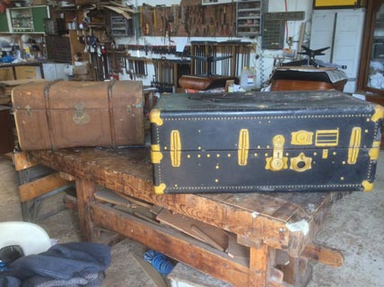 Antique suitcases - Restoration Jeremy Zetland6